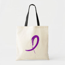 Leiomyosarcoma Purple Ribbon A4 Bags