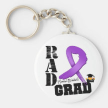 Leiomyosarcoma Radiation Therapy RAD Grad Keychain