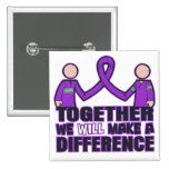 Leiomyosarcoma Together We Will Make A Difference. Pinback Buttons