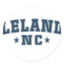 Leland NC Round Stickers