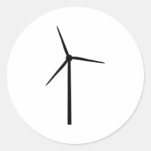 l'électricité windenergy d'environnement de puissa adhésifs ronds