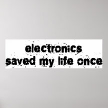 L'électronique a sauvé ma vie par le passé posters