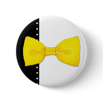 Lemon Bowtie Button