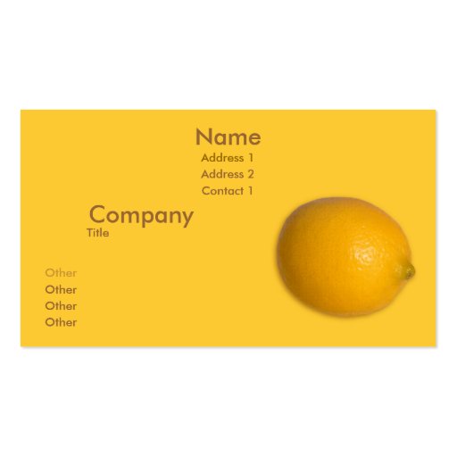 Lemon Business Card