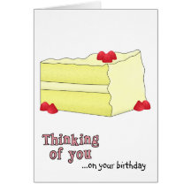 Lemon Cake Birthday Card