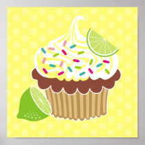 Lemon & Chocolate Cupcake Canvas Print