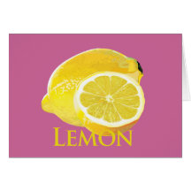 Lemon Citrus Greeting Card