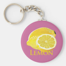 Lemon Citrus Key Chain