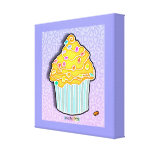 LEMON CUPCAKE Gallery Wrapped Canvas
