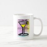 LEMON DROP MARTINI TIME PASTEL PRINT by Jill Coffee Mugs