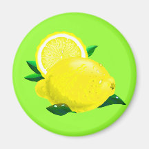 Lemon Drops Fridge Magnet