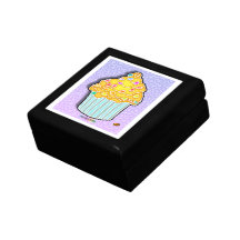 Lemon Frosted Cupcake Gift Box