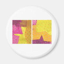 Lemon Grape Duo Fridge Magnets