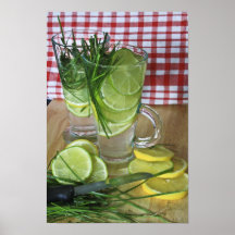 Lemon Grass Drink Poster
