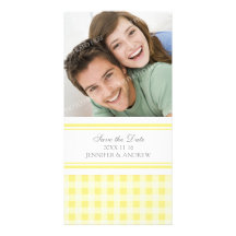 Lemon Grey Save the Date Wedding Photo Cards