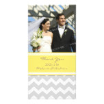 Lemon Grey Thank You Wedding Photo Cards