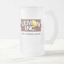 Lemon Inc. Logo Glass Mug