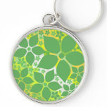 Lemon Lime Sublime, Floral template Keychain