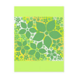 Lemon Lime Sublime, Floral template postcards