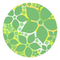 Lemon Lime Sublime, Floral template Stickers