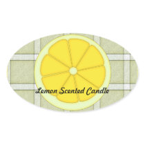 Lemon Scented Candle Sticker