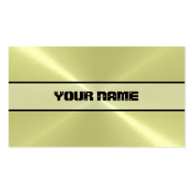 Lemon Shiny Stainless Steel Metal Business Card