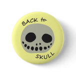 lemon skull back to school pin