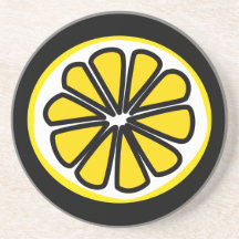 Lemon Slice Drink Coaster