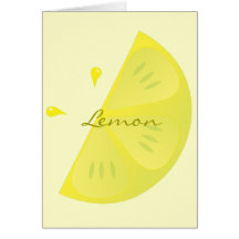 Lemon Slice Greeting Cards