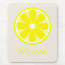 Lemon Slice Personalized Mousepad