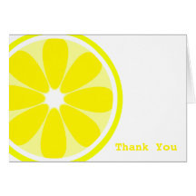 Lemon Slice Thank You Card