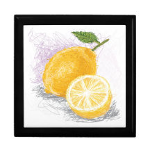 lemon trinket boxes