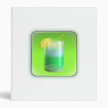 Lemon Water Drink Vinyl Binder