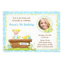 Lemonade Birthday Party Invitation