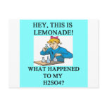 lemonade h2so4 joke post cards