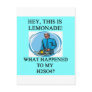lemonade h2so4 joke post cards