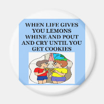 lemons and cookies refrigerator magnet