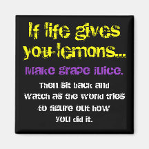 Lemons & Grapes Fridge Magnets