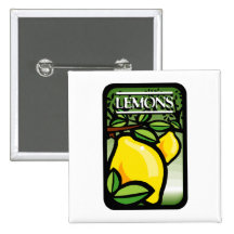 Lemons Pinback Buttons
