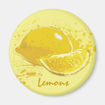 Lemons Refrigerator Magnets