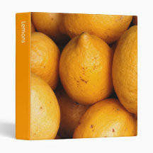 Lemons Vinyl Binder