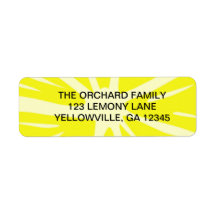 Lemony Goodness Return Address Label