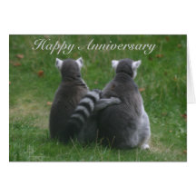 Lemur love,! .. Happy Anniversary Cards