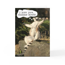 Lemur Love You This Much Mothers Day Card Template