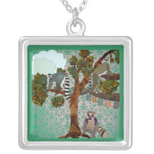 Lemurs of a Boho Jade Forest Custom Jewelry