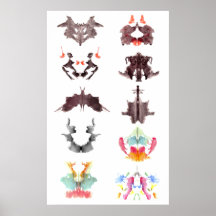 L'encre de Rorschach éponge l'affiche