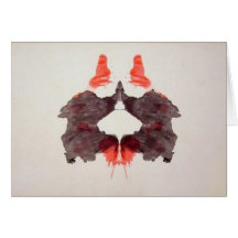 L'encre d'essai de Rorschach éponge le plat 2 deux Cartes