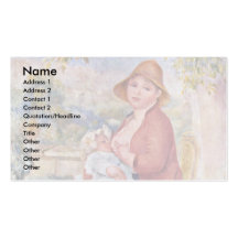 L'enfant au sein (maternité), carte de visite