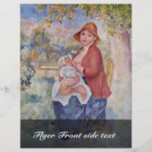 L'enfant au sein (maternité), tract personnalisé