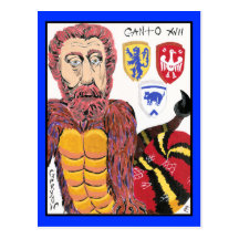 L'enfer de Dante, carte postale du chant XVII